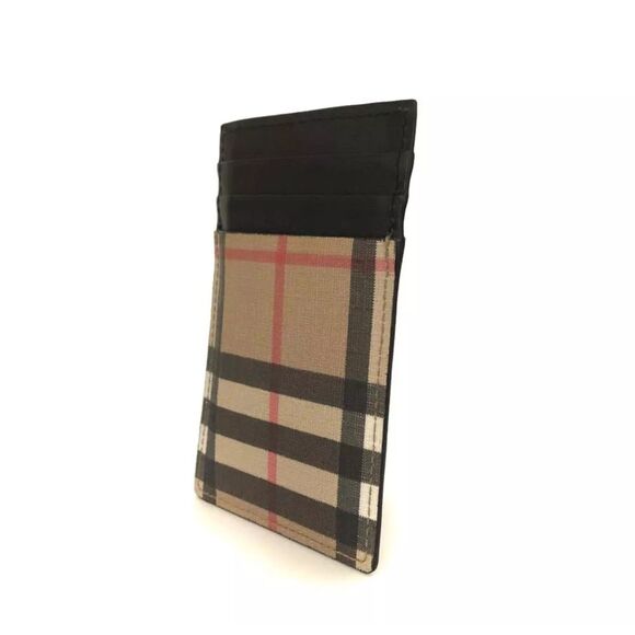 BURBERRY Nova Check PVC Card Case Beige - Picture 3 of 8